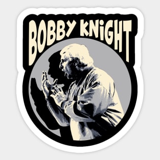 Retro Bobby Knight Sticker